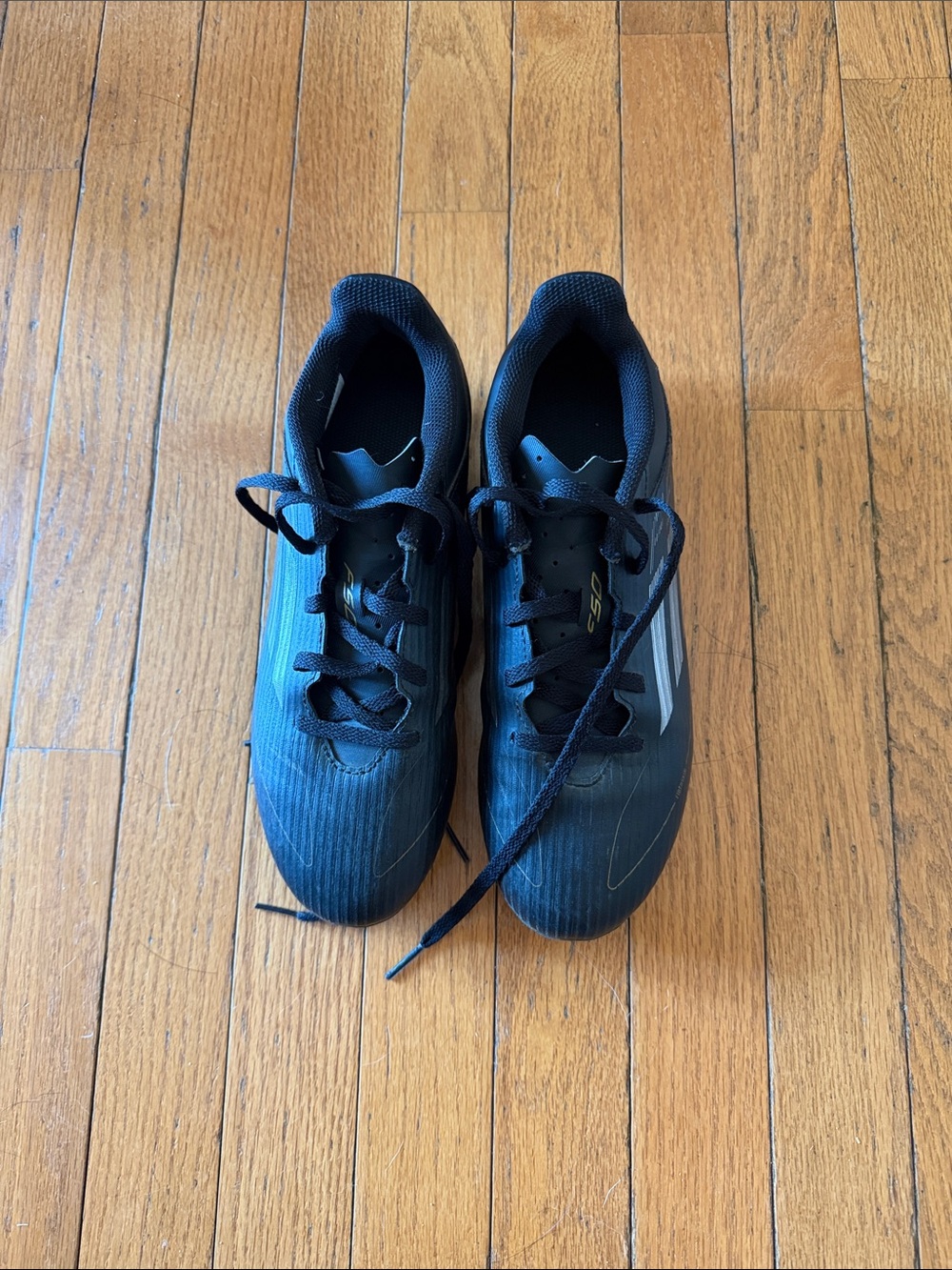 adidas Men's Black Athletic Shoes with Subtle Silver Accents